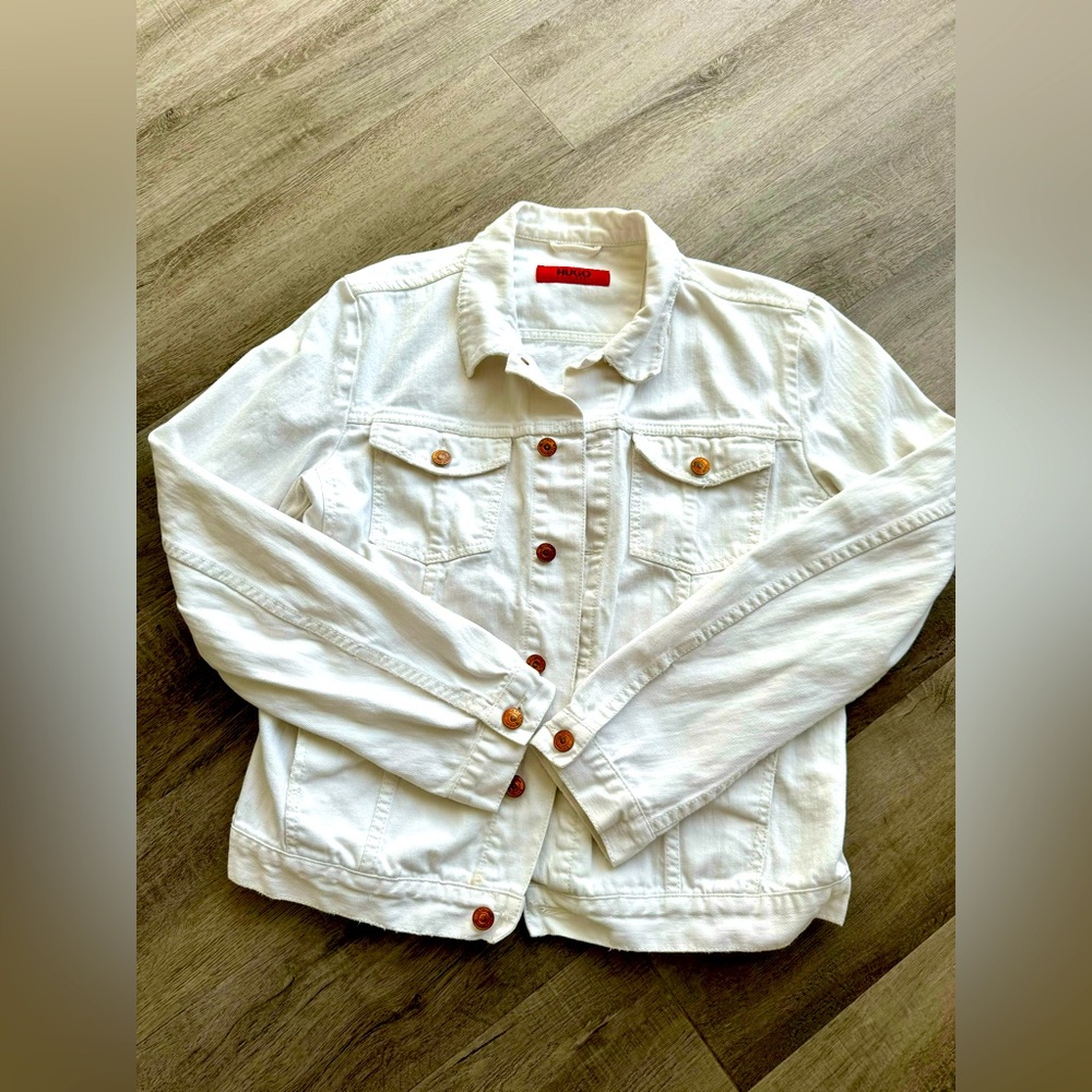 Hugo Boss White Jean Jacket